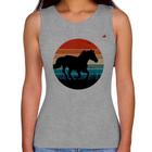 Regata Feminina Cavalo Vintage Sunset - Foca na Moda