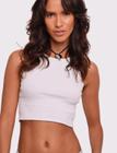 Regata Feminina Cropped Cotton 30 Básica Kohmar 327