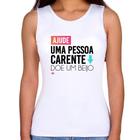 Regata Feminina Doe um beijo - Foca na Moda