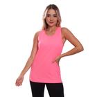 Regata Feminina Dry Fit Lisa Básica Proteção Solar UV Térmica Camiseta Treino Academia Ciclismo