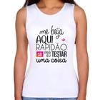 Regata Feminina Me beija aqui rapidão - Foca na Moda