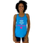 Regata Feminina Recorte Nadador MXD Conceito Keep Calm And Exercite-se