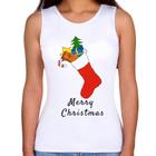 Regata Feminina Socket Merry Christmas - Foca na Moda