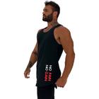 Regata Longline Estampa Lateral Masculina MXD Conceito No Pain No Gain Letreiro