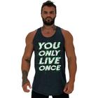 Regata Longline Estampada Masculina MXD Conceito You Only Live Once