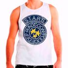 Regata Masculina Branca Resident Evil Stars