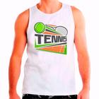 Regata Masculina Branca Tennis Esporte 01 - DESIGN CAMISETAS