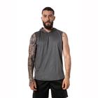 Regata Masculina Chumbo Capuz Oversized Longline