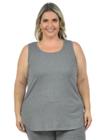 Regata plus size canelada