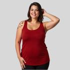 Regata Plus Size Feminina Algodão Blusa Academia Basica Lisa Coloridas