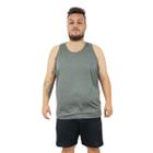 Regata Plus Size Masculina Básica Dry Fit Academia Treino