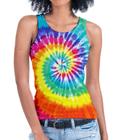 Regata Tie Dye Feminina Blusa Roupas Camiseta Est24