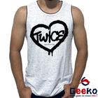 Regata Twice 100% Algodão 5th World Tour K-pop Camiseta Regata Geeko