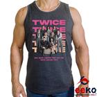 Regata Twice 100% Algodão K-pop Once Banda Colorido Camiseta Regata Geeko