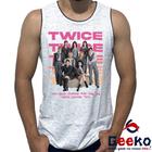 Regata Twice 100% Algodão K-pop Once Banda Colorido Camiseta Regata Geeko