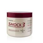 Regenerador nutritivo nutrahair shock3 omega oleo de argan 500g reconstrução cabelos danificados ressecados com quimica nutrição profunda