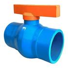 Registro Irrigação Esfera Soldável PVC Azul 70mm c/ rosca
