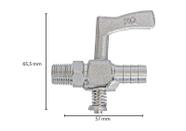 Registro lat crom 1/4 bspt(e) x 1/8 bsp(i) x bm 3/8 - maqenge