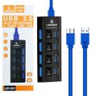 Régua Cabo Hub USB 3.0 4 Portas Rápido Extensão Usb Para Pc