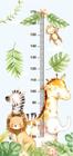 Régua Medidora De Crescimento Infantil Safari Folhas Rg01