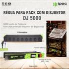 Régua Para Rack Com Disjuntor 5000w 8 Tomadas Dj 5000 Ipec