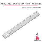 Régua Patchwork 40Cm Quadriculada Costura Modelagem Flexível - Indústria Fenix