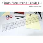 Régua Patchwork Scrapbook Corte Artesanato 10x60 cm - Fenix