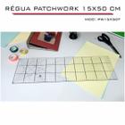 Régua Patchwork Scrapbook Corte Artesanato 15x50 cm - Fenix