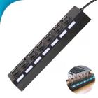 Régua USB 7 Portas com LED e Interruptor Funcional