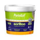 Rejunte Acrílico Premium Portokoll Cor Cinza Platina Pronto para Uso Cerâmica Porcelanato 1kg