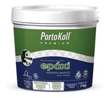 Rejunte Epóxi Porcelanato - Portokoll - 1Kg Cinza Platina