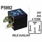 RELE AUXILIAR para MBB/ IVECO 4 TERMINAIS 24V 40AMP SEM SUPO