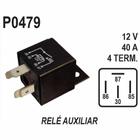 RELE AUXILIAR para UNIVERSAL 12V 40AMP COM SUPORTE (4 SAIDAS