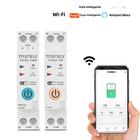 Relé Inteligente Do Temporizador Do Disjuntor De Wifi 63a 1p + N Medidor De Energia Kwh