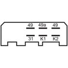 Relê Volvo B 58 1979 a 1982 DNI DNI-0850