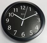 Relógio 6719 de Parede Alumínio 30 cm Preto vidro Herweg