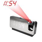 Relógio Alarme Led Espelhado Com Projetor De Hora No Teto USB Tipo C Digital De Mesa Cama Temperatura E Data Para Dormir