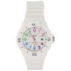 Relógio analógico Casio LRW200H Series para mulheres - branco