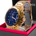 Relógio Analógico Masculino Technos Legacy Dourado Azul Cronógrafo Original Prova D'água Garantia 1 ano JS15EMS/4A