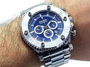 Relógio Magnum Sports MA33308G Chronograph Pulseira Borracha Preta