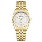 Relógio Backer Feminino Ref: 10307145f Br Clássico Dourado