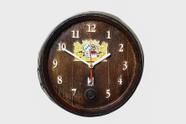 Relógio Barril Decorativo Pequeno - Brasão Horário 700