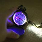 Relógio Bolso Com Luz Led Vintage Corrente Estojo - Yisuya