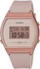 Relógio CASIO feminino bege rosê digital LW-204-4ADF