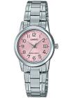 Relógio casio feminino collection prata ltp-v002d-4budf