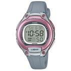 Relógio CASIO feminino digital cinza rosa LW-203-8AVDF