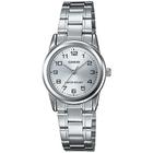 Relógio CASIO feminino prata analógico LTP-V001D-7BUDF
