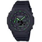 Relógio CASIO G-SHOCK unissex anadigi verde GA-2100-1A3DR
