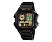 Relógio Casio Masculino Mundial 5 Alarmes Ae-1200wh-1bvdf