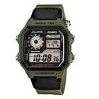 Relógio Casio Sport World Map Verde/Preto AE-1200WHB-3BVDF